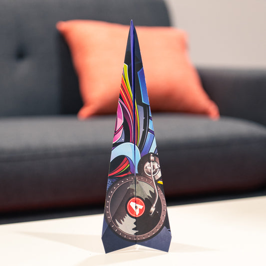 Accent Paper Airplane - Design 3
